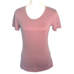 32 Degrees Cool Women's Short Sleeve Pink Stretch Lightweight T-Shirt Size Small